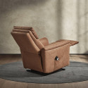 HORACE - Fauteuil Relax Electrique Releveur Tissu Cognac