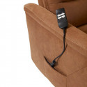 HORACE - Fauteuil Relax Electrique Releveur Tissu Cognac