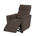 HORACE - Fauteuil Relax Electrique Releveur Tissu Gris Foncé