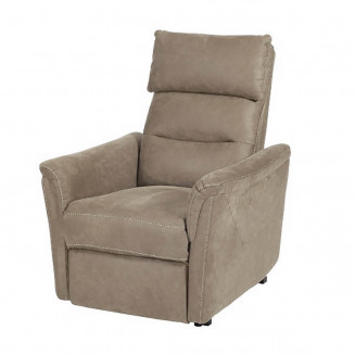 HORACE - Fauteuil Relax Electrique Releveur Tissu Taupe