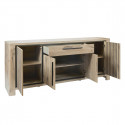 RODIN - Buffet 4 Portes et 1 Tiroir avec Led Aspect Bois Finition Canyon