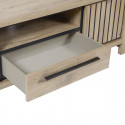 RODIN - Ensemble Salon Table Basse et Meuble TV Aspect Bois Finition Canyon