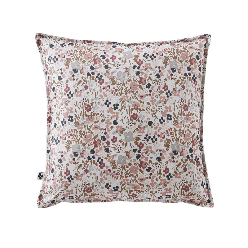 ANEMONE - Coussin 45x45 Déhoussable Tissu Déperlant Motif Fleuri