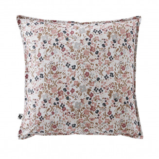 ANEMONE - Coussin 60x60 Déhoussable Tissu Déperlant Motif Fleuri