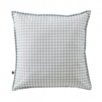 ABELIA - Coussin 60x60 Déhoussable Tissu Déperlant Motif Vichy