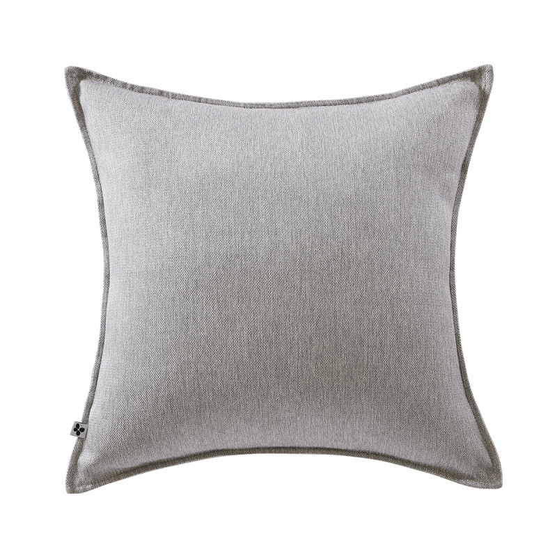 PRIMROSE - Coussin 45x45 Déhoussable Tissu Déperlant Gris galet