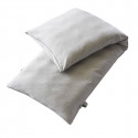 PRIMROSE - Coussin Bain de Soleil 70x190 Déhoussable Tissu Déperlant Gris Galet