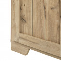 ALARY - Argentier 4 Portes avec Leds Aspect Bois Chêne Finition Canyon Oak