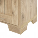 ALARY - Argentier 4 Portes avec Leds Aspect Bois Chêne Finition Canyon Oak