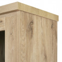 ALARY - Argentier 4 Portes avec Leds Aspect Bois Chêne Finition Canyon Oak