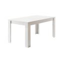 CLARK - Table de Repas Rectangulaire 160x90cm Laquée Blanc