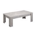 CLARK - Table Basse Rectangulaire L126cm Laquée Effet Marbre