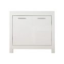 DENAE - Buffet 2 Portes L112cm Laqué Blanc Brillant