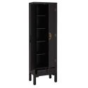 IVANA NOIR - Armoire 2 Portes et 2 Tiroirs