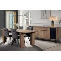 CARSON - Ensemble Buffet + Table Allongeable 180-230cm