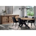 CEDRA - Ensemble Industriel Buffet + Table Ovale 230cm