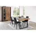 KORA - Ensemble Table 230cm + Vitrine 3 Portes 1 Tiroir