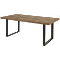 KORA - Ensemble Table 230cm + Vitrine 3 Portes 1 Tiroir