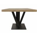 SALOME - Ensemble Séjour Buffet et Table 170cm Aspect Bois Finition Canyon