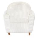 GANDY - Fauteuil Club Tissu Velours Côtelé Beige