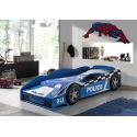 DISTRICT - Lit Voiture de Police Racing 70x140cm Bleu