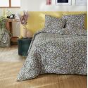 ISIA - Couette Imprimée Floral 240x220 cm + 2 Taies d'oreiller 60x60 cm