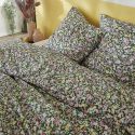 ISIA - Parure de Lit Imprimé Floral Housse de Couette 200x200cm + 2 Taies d'Oreiller