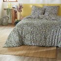 ISIA - Parure de Lit Imprimé Floral Housse de Couette 240x220cm + 2 Taies d'Oreiller