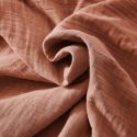 OUREA - Nappe Ronde Ø180cm Gaze de Coton Terracotta