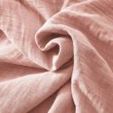 OUREA - Nappe Ronde Ø180cm Gaze de Coton Rose pêche