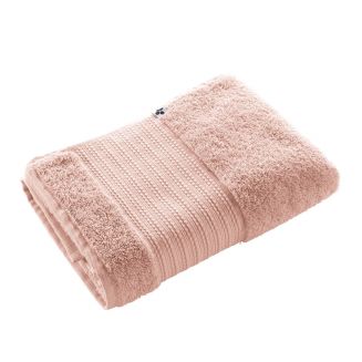 EMMA - Serviette de Douche 70x130cm en Coton Bio Coloris Rose Poudré