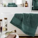 EMMA - Serviette de Douche 70x130cm en Coton Bio Coloris Emeraude