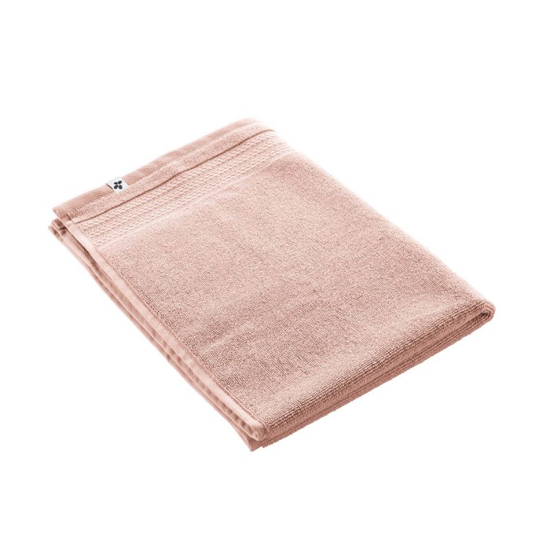 EMMA - Tapis de Bain 50x70cm en Coton Bio Coloris Rose Poudré