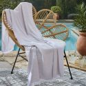 AMAL - Fouta Coton tissé + éponge95 x 180 cm Coloris Sable