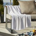 AMAL - Fouta Coton tissé + éponge95 x 180 cm Coloris Sable