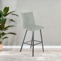 LAGOS - Lot de 2 Tabourets Vert d'Eau Assise H65cm