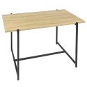 ELIAS - Tables basse plateau MDF aspect bois piètement métal