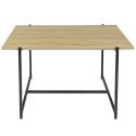 ELIAS - Tables basse plateau MDF aspect bois piètement métal