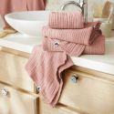 OUREA - Serviette de Douche 70x130cm Gaze de Coton Rose pêche