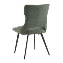 AMANDA - Lot de 2 Chaises Tissu Coloris Vert