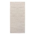 MALAG - Tapis de couloir Laine et Coton Touffeté à la Main 80x180 cm Beige