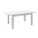 WEISS - Table Repas Extensible Blanc Laqué Brillant