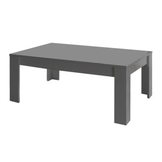 CARBONE - Table Basse Rectangulaire Finition Gris Carbone Laqué