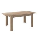 CADIZ - Table Repas Extensible Plateau et Pieds Aspect Bois Cadiz