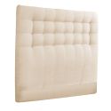 IMPERIALE - Tête de lit Capitonnée 90x105 Tissu qualité supérieure Beige