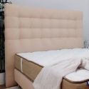 IMPERIALE - Tête de lit Capitonnée 90x105 Tissu qualité supérieure Beige