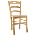 SUZY - Lot de 6 Chaises Naturelles et Assises en Bois