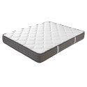 ZENITH - Ensemble Matelas Mousse Ep.20cm + Sommier Tapissier Blanc 140x190 cm