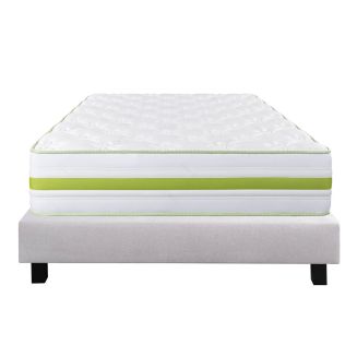 REVA - Ensemble Matelas Mousse Ep.30cm + Sommier Tapissier Gris 160x200 cm