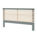 CANACA - Tête de Lit 135/140 Scandinave MDF et Pin Massif Gris Vert